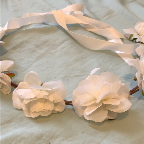 Icing Floral Headband with Ribbon - Picture 2 of 3